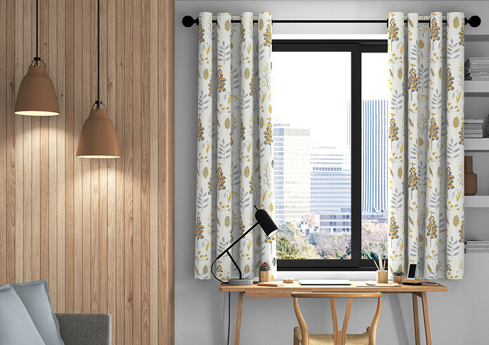 Amala, Saffron - Made to Measure Curtains - Image 3